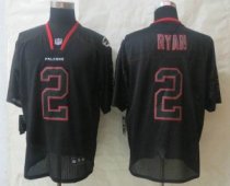 New Nike Atlanta Falcons 2 Matt Ryan Lights Out Black Elite Jersey