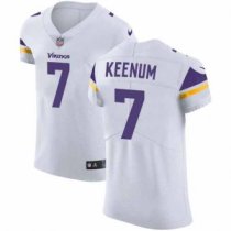 Nike Vikings -7 Case Keenum White Stitched NFL Vapor Untouchable Elite Jersey