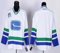 Vancouver Canucks Blank White Third 40TH Patch Stitched NHL Jersey