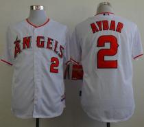 Los Angeles Angels of Anaheim -2 Erick Aybar White Cool Base Stitched MLB Jersey