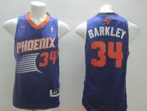Revolution 30 Phoenix Suns -34 Charles Barkley Purple Stitched NBA Jersey