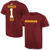 Washington Redskins Pro Line College Number 1 Dad T-Shirt Red
