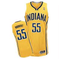 Indiana Pacers -55 Roy Hibbert Yellow Alternate Stitched NBA Jersey