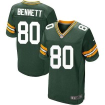 Nike Packers -80 Martellus Bennett Green Team Color Stitched NFL Elite Jersey