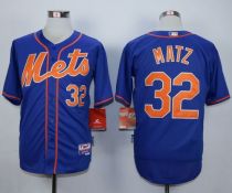 New York Mets -32 Steven Matz Blue Alternate Home Cool Base Stitched MLB Jersey