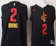 Cleveland Cavaliers -2 Kyrie Irving Black New Fashion Stitched NBA Jersey