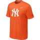 MLB New York Yankees Heathered Orange Nike Blended T-Shirt