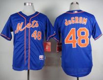 New York Mets -48 Jacob DeGrom Blue Alternate Home Cool Base Stitched MLB Jersey