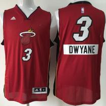 Miami Heat -3 Dwyane Wade Red 2014-15 Christmas Day Stitched NBA Jersey