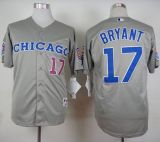 Chicago Cubs -17 Kris Bryant Grey 1990 Turn Back The Clock Stitched MLB Jersey