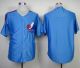 Mitchell And Ness Expos Blank Blue Throwback Stitched MLB Jersey