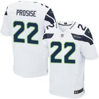 Nike Seahawks -22 C J  Prosise White Stitched NFL Elite Jersey