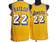 Mitchell and Ness Los Angeles Lakers -22 Elgin Baylor Stitched Yellow Throwback NBA Jersey