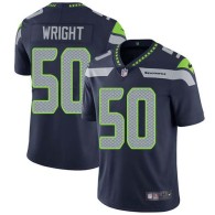 Nike Seahawks -50 KJ Wright Steel Blue Team Color Stitched NFL Vapor Untouchable Limited Jersey