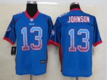 2013 New Nike Buffalo Bills 13 Johnson Drift Fashion Blue Elite Jerseys