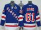 New York Rangers -61 Rick Nash Blue Home With 2014 Stanley Cup Finals Stitched NHL Jersey