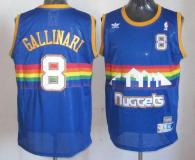 Denver Nuggets -8 Danilo Gallinari Light Blue Throwback Stitched NBA Jersey