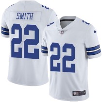 Nike Cowboys -22 Emmitt Smith White Stitched NFL Vapor Untouchable Limited Jersey