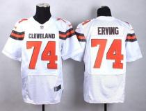 Nike Cleveland Browns -74 Cameron Erving White Men's Stitched NFL New Elite Jersey