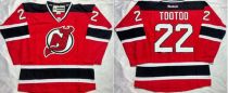 New Jersey Devils -22 Jordin Tootoo Red Home Stitched NHL Jersey