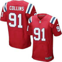 Nike New England Patriots -91 Jamie Collins Red Alternate Stitched NFL Elite Jersey