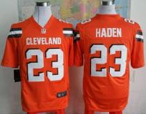 Nike Cleveland Browns -23 Joe Haden Orange Alternate Stitched NFL Game Jersey