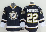 St Louis Blues -22 Kevin Shattenkirk Dark Blue Third Stitched NHL Jersey