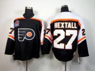 Philadelphia Flyers -27 Ron Hextall Black CCM Throwback Stitched NHL Jersey