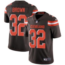 Nike Browns -32 Jim Brown Brown Team Color Stitched NFL Vapor Untouchable Limited Jersey