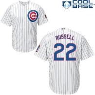 Chicago Cubs -22 Addison Russell White Home Cool Base Stitched MLB Jersey