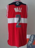 Revolution 30 Autographed Washington Wizards -2 John Wall Red Stitched NBA Jersey