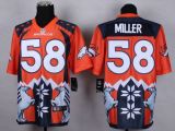 Nike Denver Broncos #58 Von Miller Orange Men's Stitched NFL Elite Noble Fashion Jersey