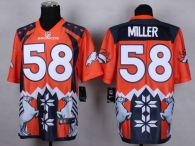 Nike Denver Broncos #58 Von Miller Orange Men's Stitched NFL Elite Noble Fashion Jersey