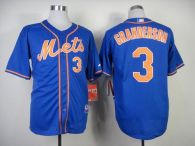 New York Mets -3 Curtis Granderson Blue Alternate Home Cool Base Stitched MLB Jersey