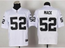 Nike Oakland Raiders -52 Khalil Mack White Color Elite Jerseys
