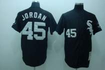 Mitchell and Ness Chicago White Sox -45 Michael Jordan Stitched Black Throwback MLB Jersey