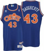 Cleveland Cavaliers -43 Brad Daugherty Blue CAVS Throwback Stitched NBA Jersey