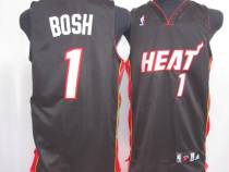 Miami Heat -1 Chris Bosh Stitched Black NBA Jersey