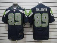 Nike Seattle Seahawks #89 Doug Baldwin Steel Blue Team Color Men's Stitched NFL Elite Jersey