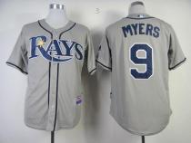 Tampa Bay Rays #9 Wil Myers Grey Cool Base Stitched MLB Jersey