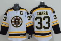 Boston Bruins -33 Zdeno Chara White Stitched NHL Jersey