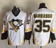Pittsburgh Penguins -35 Tom Barrasso White CCM Throwback Stitched NHL Jersey