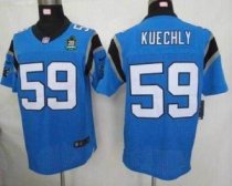 Nike Panthers -59 Luke Kuechly Blue Alternate With 20TH Season Patch Stitched Jersey