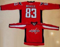 Washington Capitals -83 Jay Beagle Red Home Stitched NHL Jersey