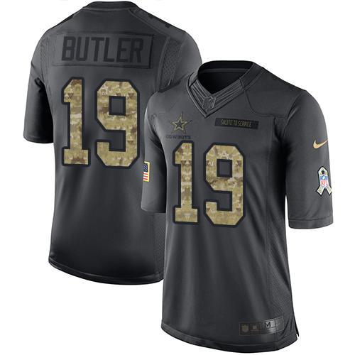 Nike Cowboys -19 Brice Butler Black Stitched NFL Limited 2016 Salute To Service Jersey
