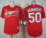 St Louis Cardinals #50 Adam Wainwright Red Cool Base Stitched MLB Jersey