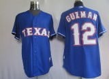 Texas Rangers #12 Cristian Guzman Blue Stitched MLB Jersey