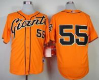 San Francisco Giants #55 Tim Lincecum Stitched Orange MLB Jersey