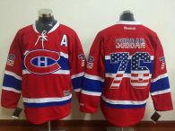Montreal Canadiens -76 PK Subban Red USA Flag Fashion Stitched NHL Jersey