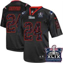 Nike New England Patriots -24 Darrelle Revis New Lights Out Black Super Bowl XLIX Champions Patch Me